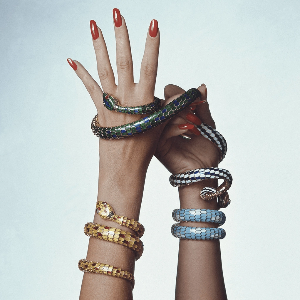 Bvlgari Serpenti watches, Vogue US 1971